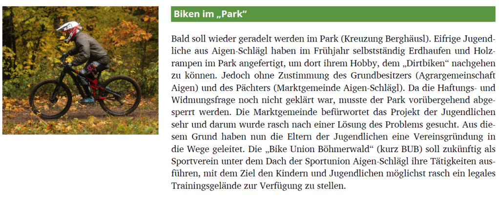 Beitrag Gemeindeinformation Aigen-Schlägl 08/2020